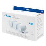 resigilat pachet de 3 valve termostatice pentru calorifer shelly blu trv, cu hub bluetooth inclus in pachet