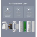 resigilat intrerupator inteligent sonoff m5-1c-80w, 1 canal, 10a, protocol matter, alb
