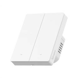 resigilat intrerupator inteligent sonoff m5-2c-80w, 2 canale, 10a, protocol matter, alb