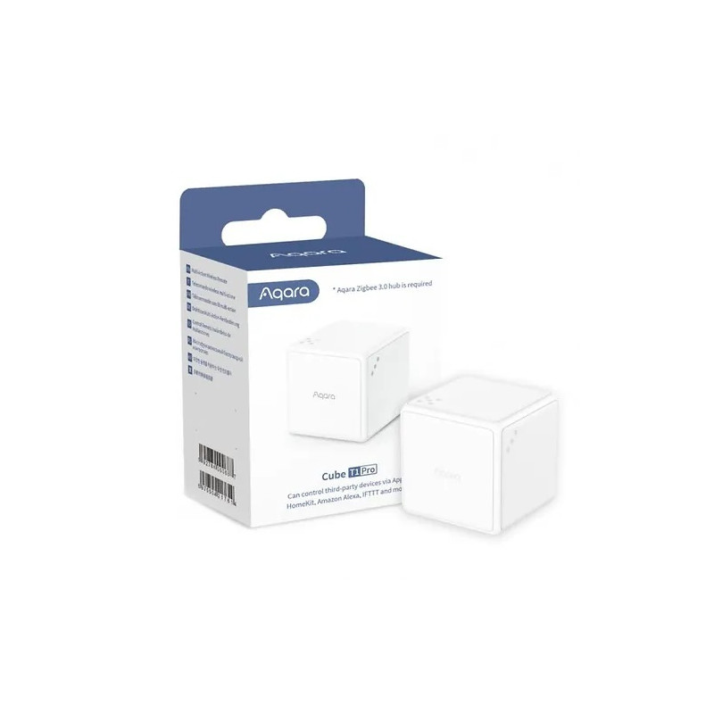 resigilat cub interactiv aqara cube t1 pro, cu pana la 6 actiuni programabile, zigbee