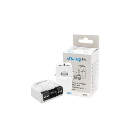 resigilat shelly em gen3 contor de energie monofazat cu 2 canale + clamp (1x transformator 50a)