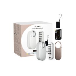 resigilat incuietoare / yala inteligenta aqara u200 kit, alba, apple homekit, matter