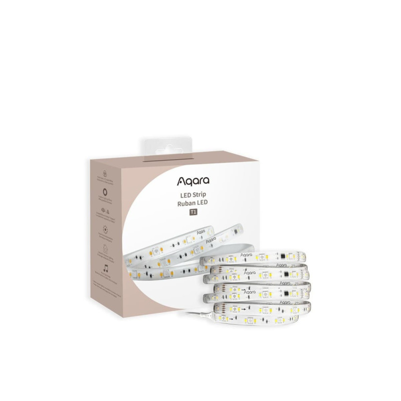 resigilat banda led zigbee aqara led strip t1 (rls-k01d) rgb+cct, 2 metri