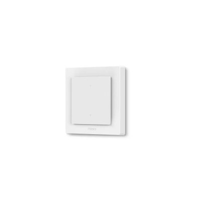 resigilat intrerupator aqara light switch h2 eu (2 butoane, 1 canal) (ws-k07d) - zigbee si thread, cu releu