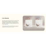 resigilat dimmer inteligent aqara light switch h2 eu gri (kd-r01d-g) , zigbee si thread