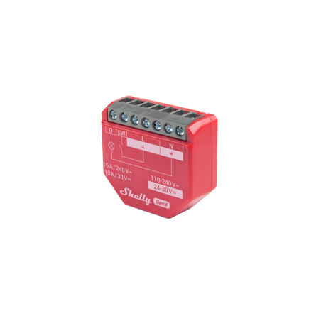 resigilat releu inteligent shelly 1pm gen4, 1 canal, 16a, monitorizare consum, multiprotocol (wifi, bluetooth, matter, zigbee) ,
