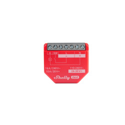 resigilat releu inteligent shelly 1pm gen4, 1 canal, 16a, monitorizare consum, multiprotocol (wifi, bluetooth, matter, zigbee) ,