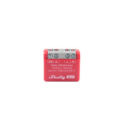 resigilat releu inteligent shelly 1pm mini gen4, 1 canal, 8a, multiprotocol (wifi, bluetooth, matter, zigbee), compatibil home a
