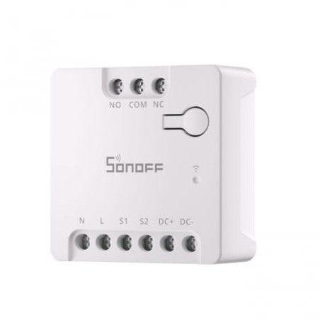 resigilat releu smart wifi sonoff mini-d, 2a, 1 canal , contact uscat ac-dc , matter support