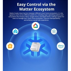resigilat releu smart wifi sonoff mini-d, 2a, 1 canal , contact uscat ac-dc , matter support