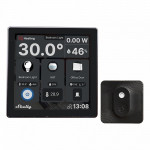 resigilat intrerupator smart cu touchscreen shelly wall display, wi-fi, negru bluethooth + h&t black