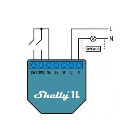 resigilat shelly bypass r2 (accesoriu pentru shelly 1l si shelly dimmer 2)