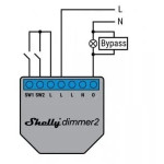 resigilat shelly bypass r2 (accesoriu pentru shelly 1l si shelly dimmer 2)