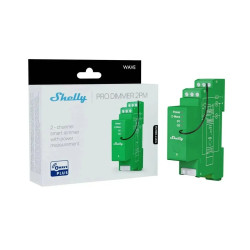 resigilat shelly wave pro dimmer 2pm - modul de reglare a intensitatii luminii cu 2 iesiri (z-wave)