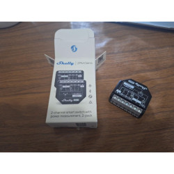 resigilat packet 2 relee inteligente shelly 2pm gen4, 2 canale, 2x10a, monitorizare consum, multiprotocol (wifi, bluetooth, matt