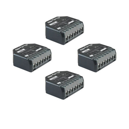 resigilat packet 4 relee inteligente shelly 2pm gen4, 2 canale, 2x10a, monitorizare consum, multiprotocol (wifi, bluetooth, matt