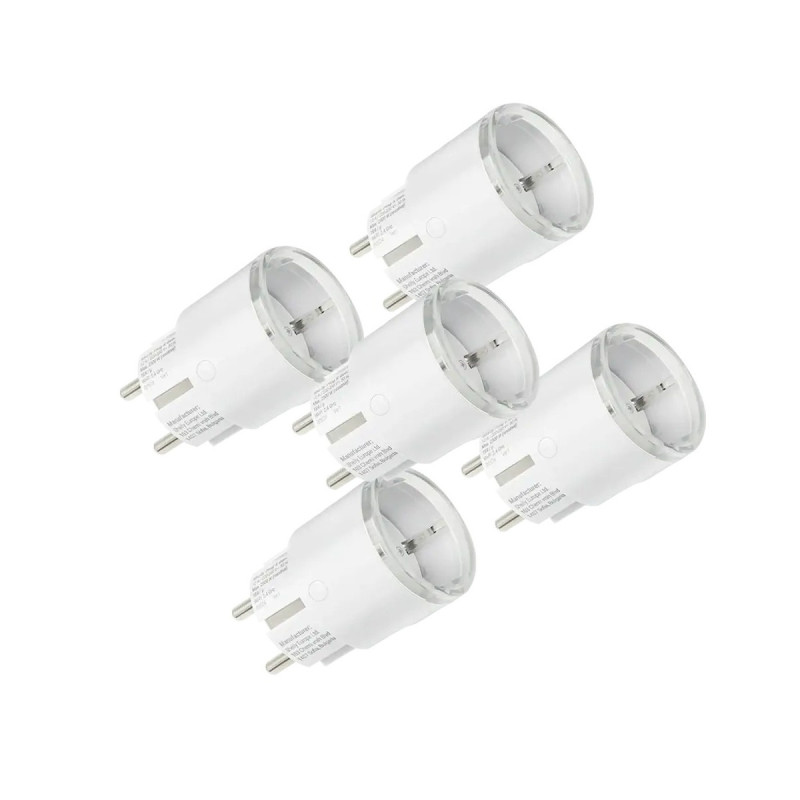 resigilat pachet de 5 prize inteligente shelly plug s gen3 white - wifi, matter, monitorizare consum