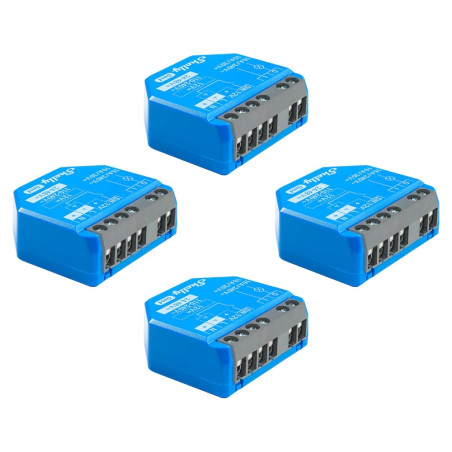 resigilat pachet de 4 x shelly 1 gen4 - modul releu inteligent wifi, matter, zigbee, bluetooth