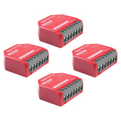 resigilat pachet de 4 x shelly 1pm gen4 - releu inteligent wifi, matter, zigbee, bluetooth cu masurare consum
