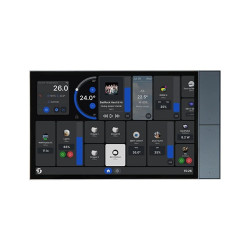 resigilat shelly wall display xl negru - panou tactil smart 10.1" pentru control central al casei