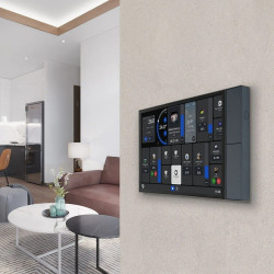 resigilat shelly wall display xl negru - panou tactil smart 10.1" pentru control central al casei