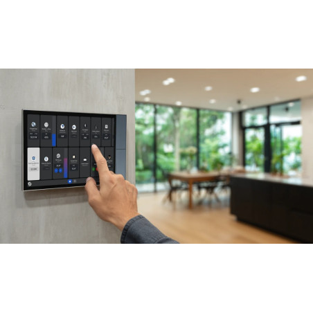 resigilat shelly wall display xl silver - panou tactil smart 10.1" pentru control central al casei