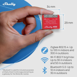 resigilat pachet 2x shelly 1pm mini gen4 - releu inteligent wifi, zigbee, matter, bluetooth cu masurare consum