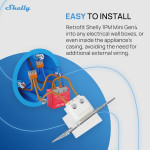 resigilat pachet 2x shelly 1pm mini gen4 - releu inteligent wifi, zigbee, matter, bluetooth cu masurare consum