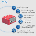 resigilat pachet 2x shelly 1pm mini gen4 - releu inteligent wifi, zigbee, matter, bluetooth cu masurare consum