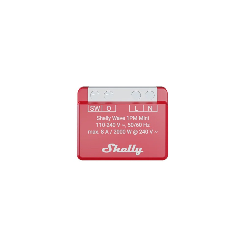 resigilat shelly wave 1pm mini lr - releu inteligent z-wave long range cu masurare consum