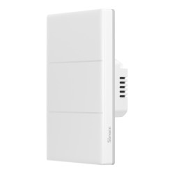 resigilat sonoff smart touch wall switch t5-3c-120 - intrerupator inteligent cu 3 canale, panou tactil, iluminare rgb si ef