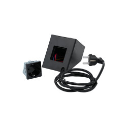 resigilat shelly socket for wall display stand black- soclu pentru montaj pe stand al shelly wall display, negru
