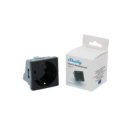 resigilat shelly socket for wall display stand black- soclu pentru montaj pe stand al shelly wall display, negru