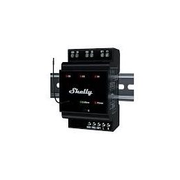 resigilat shelly wave pro 3 (2025) lr - releu profesional z-wave cu 3 canale, montaj pe sina din si tehnologie long range