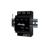 resigilat shelly wave pro 3 (2025) lr - releu profesional z-wave cu 3 canale, montaj pe sina din si tehnologie long range