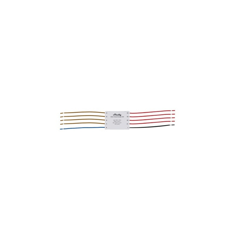 resigilat shelly 4-channel decoupler 230v - convertor semnal ac-dc cu 4 canale pentru automatizari smart