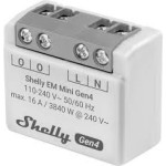 resigilat shelly em mini gen4 - monitor de energie monofazat, ultra-compact, wi-fi si bluetooth, chip shelly g4