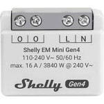 resigilat shelly em mini gen4 - monitor de energie monofazat, ultra-compact, wi-fi si bluetooth, chip shelly g4