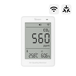 resigilat sonoff airguard co2 - monitor inteligent co2 cu matter over wi-fi pentru calitatea aerului (sawf-08p)