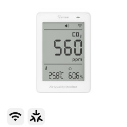 resigilat sonoff airguard co2 - monitor inteligent co2 cu matter over wi-fi pentru calitatea aerului (sawf-08p)