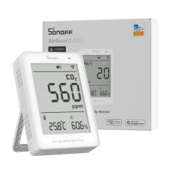 resigilat sonoff airguard co2 - monitor inteligent co2 cu matter over wi-fi pentru calitatea aerului (sawf-08p)