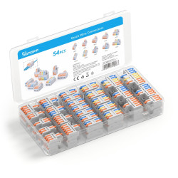 resigilat sonoff quick wire connectors d1-2 - conectori rapizi pentru cabluri electrice, tip parghie, 2 cai
