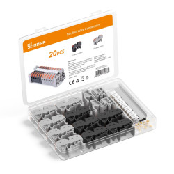 resigilat sonoff din rail wire connectors d211 - bloc terminal cu parghie pentru sina din, conectare rapida