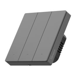 resigilat sonoff m5-3c-86m - intrerupator inteligent triplu cu buton fizic, 3 canale, wi-fi, seria switchman
