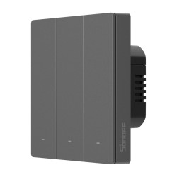 resigilat sonoff m5-3c-86m - intrerupator inteligent triplu cu buton fizic, 3 canale, wi-fi, seria switchman