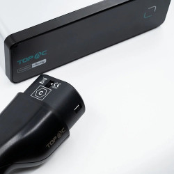 resigilat topac portable ev charger 11kw (eve01-11r) - statie de incarcare portabila trifazata, tip 2, curent reglabil, p