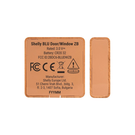 resigilat shelly blu door/window zb brown - senzor inteligent zigbee pentru usi si ferestre, detectare deschidere si incli