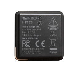 resigilat shelly blu h&t zb black - senzor inteligent de temperatura si umiditate, zigbee 3.0, autonomie 3 ani