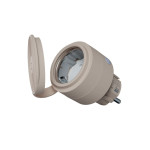 resigilat shelly wave outdoor plug s lr - priza inteligenta de exterior, z-wave 800, monitorizare consum, tehnologie long ra