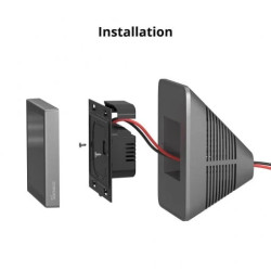 resigilat suport de birou pentru sonoff nspanel si nspanel pro, gri - stand ergonomic pentru panouri de control tactile